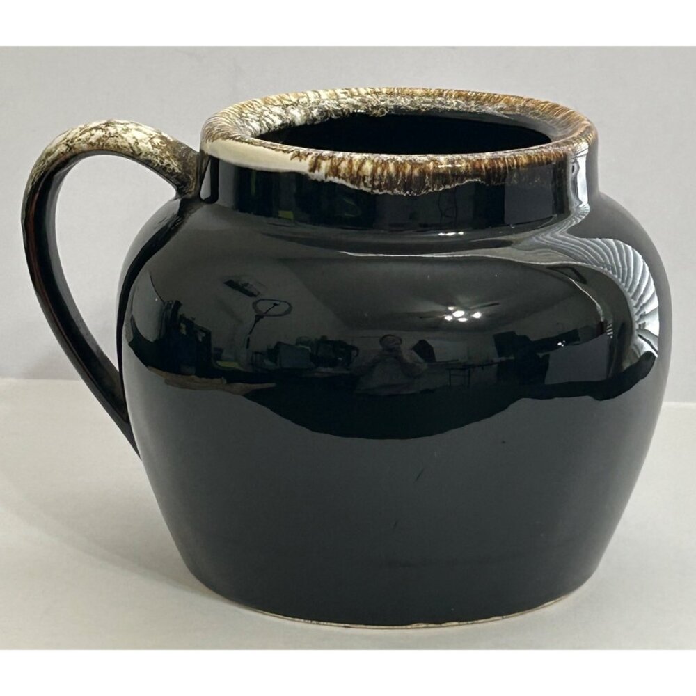 Pfaltzgraff Gourmet Brown Drip Glaze Discontinued Bean Pot NO LID USA Vintage - Picture 2 of 10